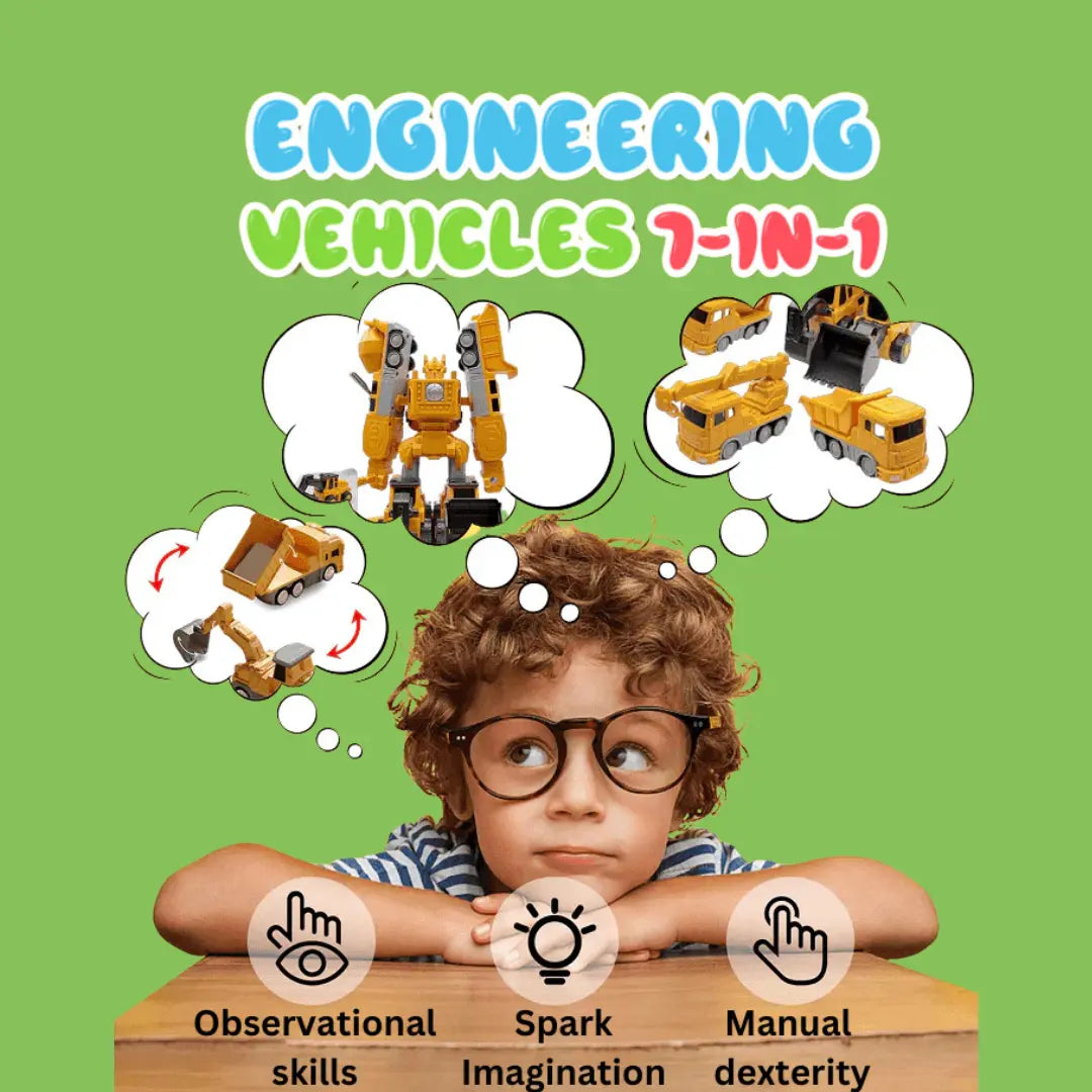 Magnetic Transformative Engineering Car – Yemko Online Store